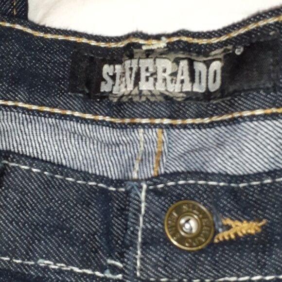 Mens Silverado Straight Leg‎ Plain Pocket Jeans 32 - Picture 4 of 9